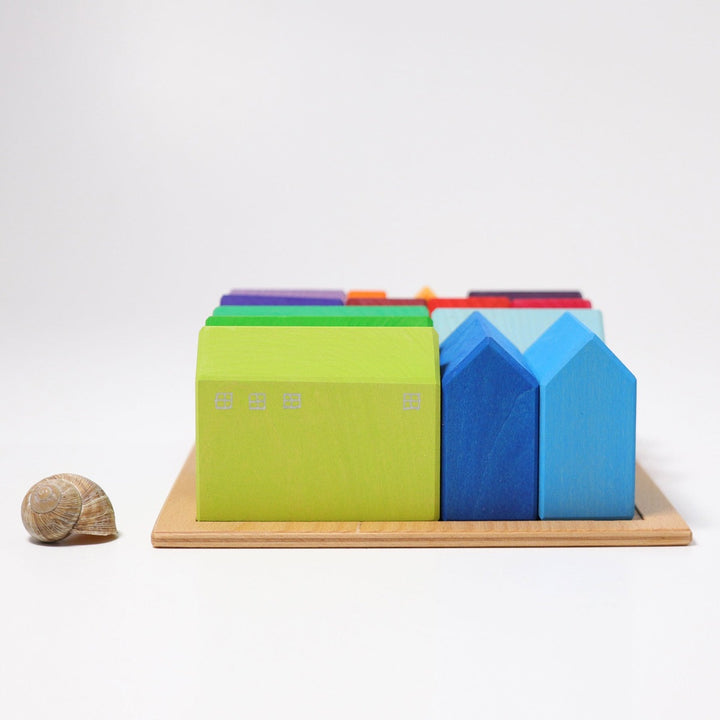 10176 Grimm's Small Wooden Houses hand painted