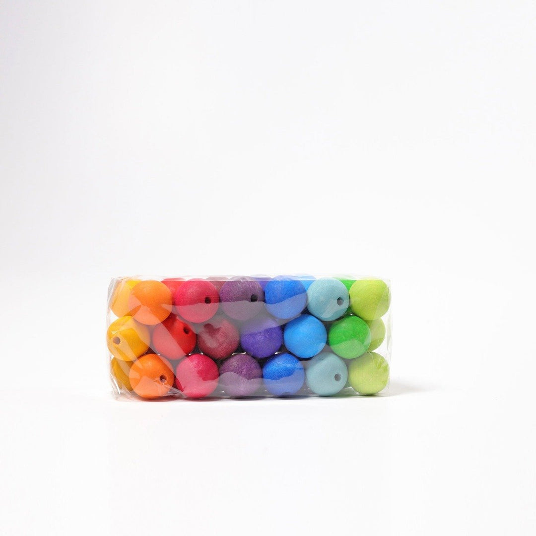 10240 Grimm's 36 Coloured Beads 30mm