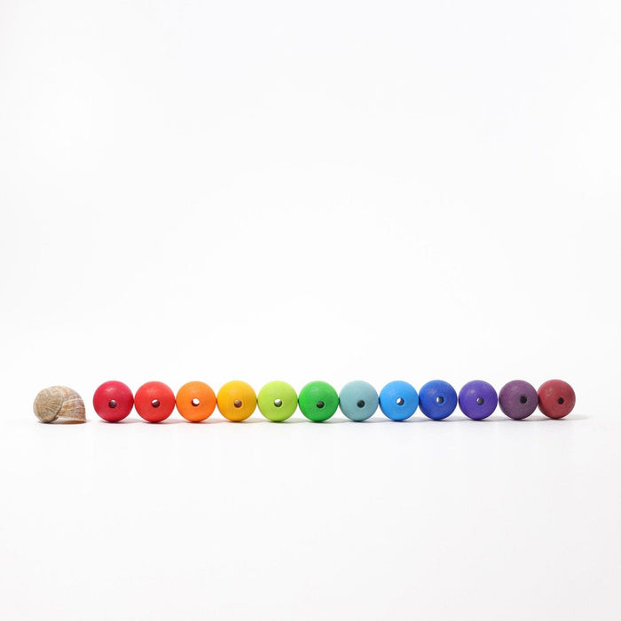 10240 Grimm's 36 Coloured Beads 30mm