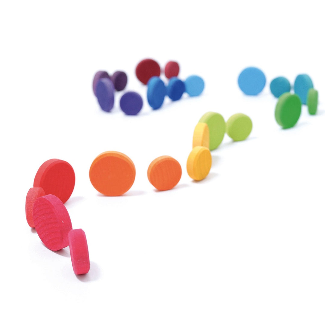 10312 Grimm's Wooden Rainbow Coins