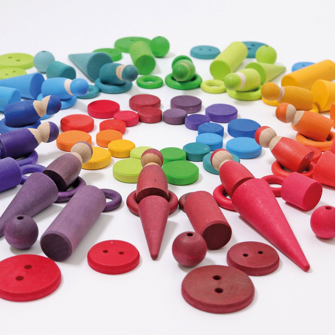 10312 Grimm's Wooden Rainbow Coins