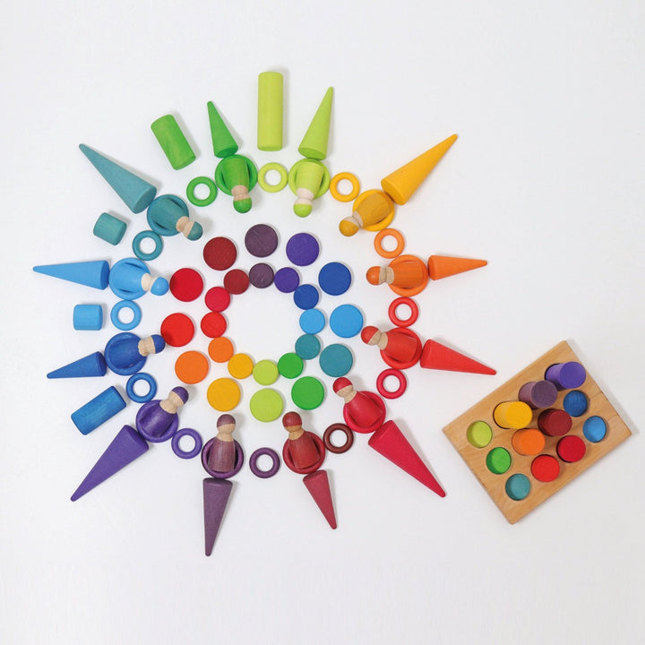 10312 Grimm's Wooden Rainbow Coins
