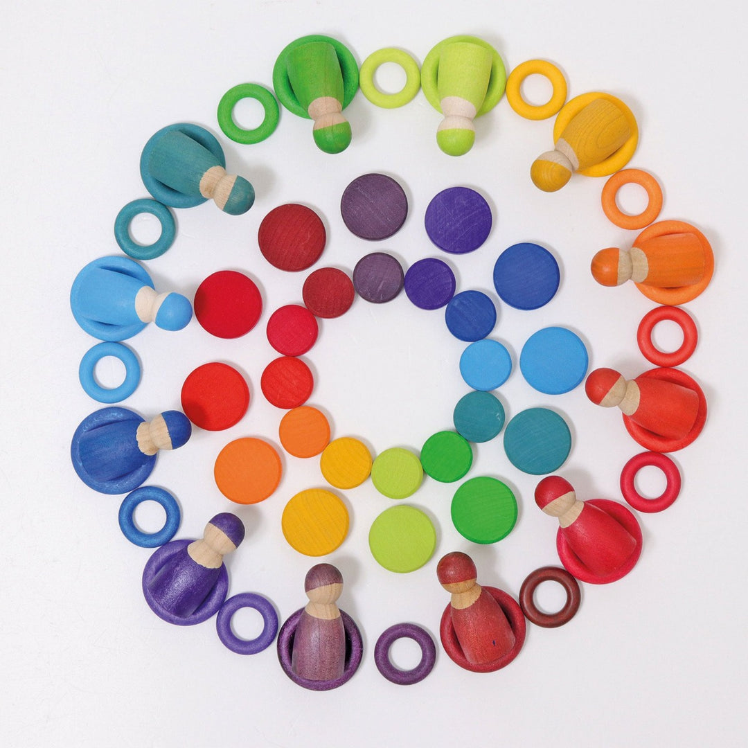 10312 Grimm's Wooden Rainbow Coins
