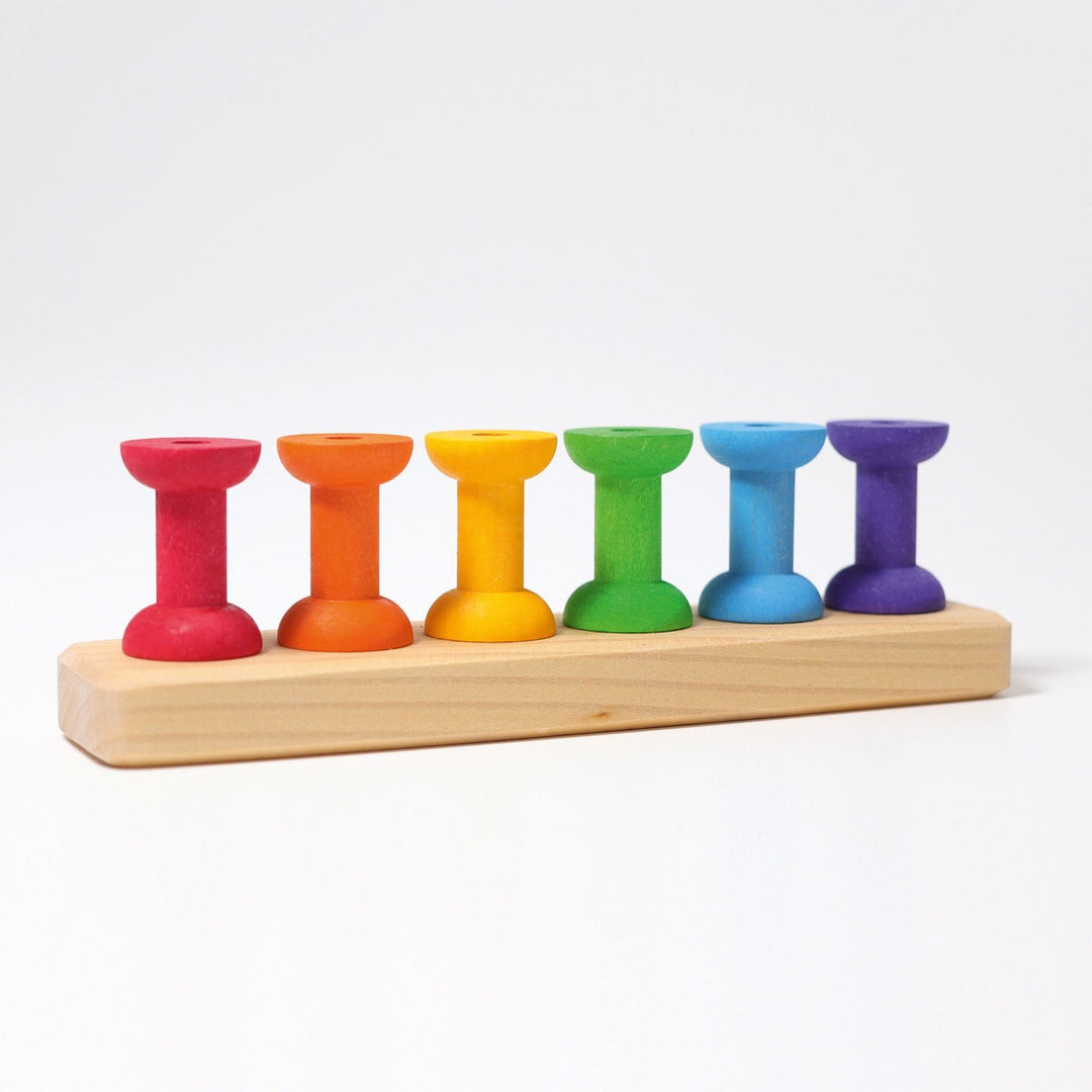 10316 Grimms Stacking Bobbins Small 8 pieces