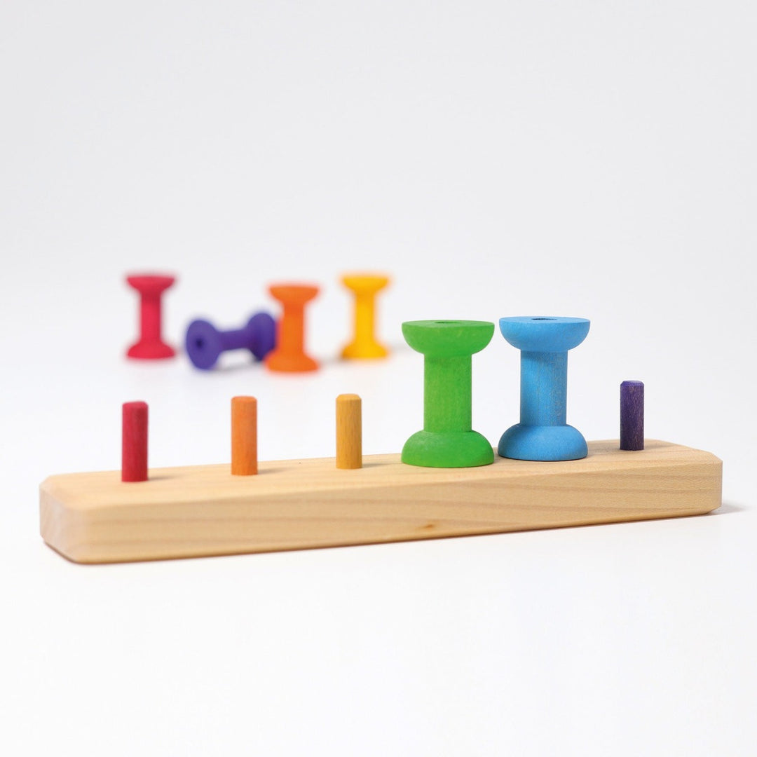 10316 Grimms Stacking Bobbins Small 8 pieces