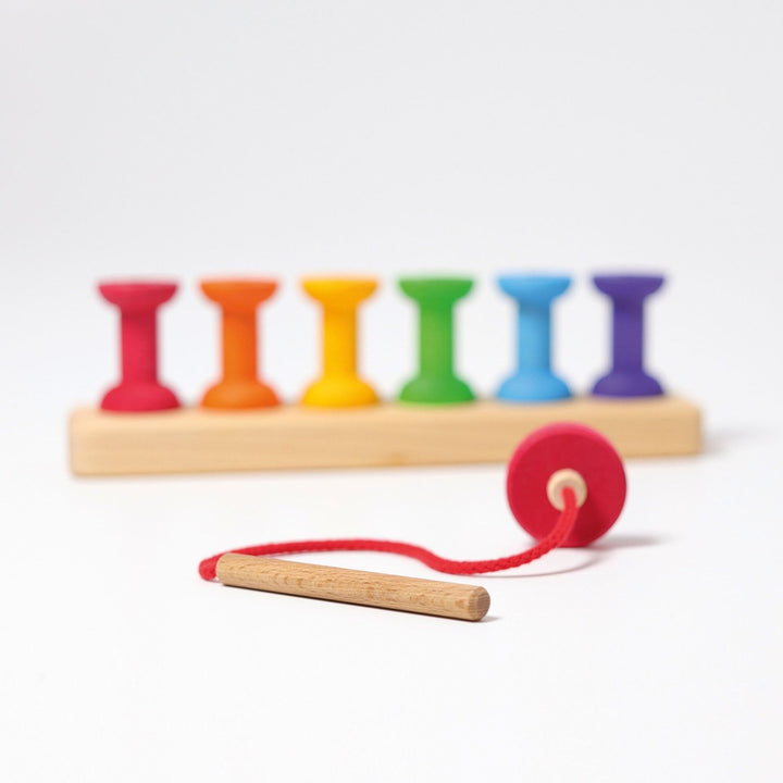 10316 Grimms Stacking Bobbins Small 8 pieces