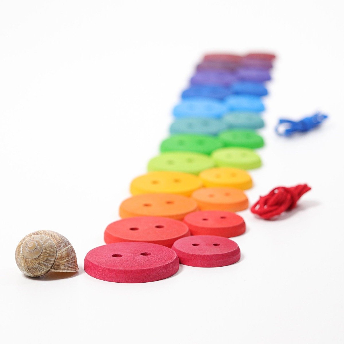 Grimm's Rainbow Threading Game Large Buttons - Australia — Oskar's ...