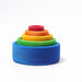 10350 Grimms Coloured Stacking Bowls outside blue