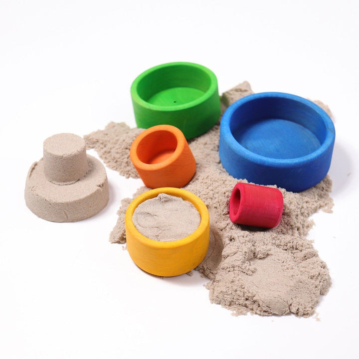 10350 Grimms Colored Stacking Bowls outside blue