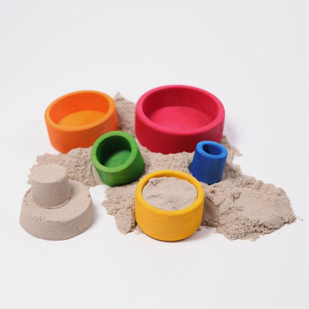 10351 Grimms Colored Stacking Bowls outside red
