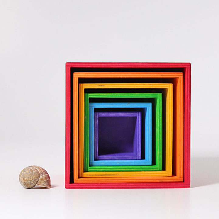10370 Grimms Rainbow Stacking Boxes