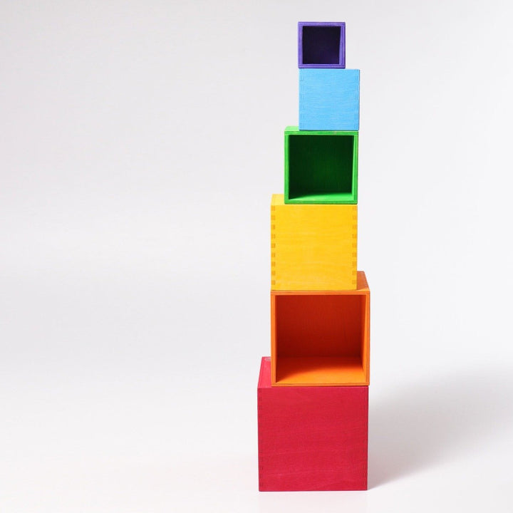 10370 Grimms Rainbow Stacking Boxes