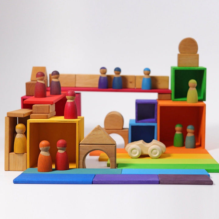 10370 Grimms Rainbow Stacking Boxes