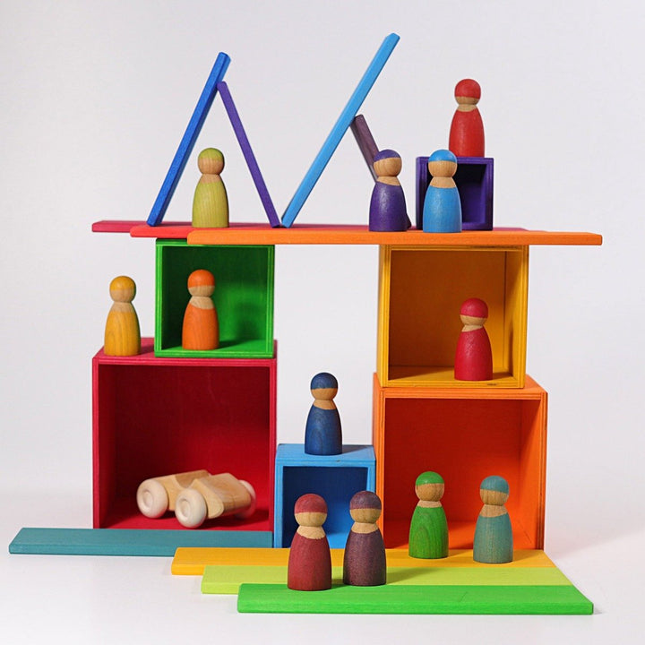10370 Grimms Rainbow Stacking Boxes
