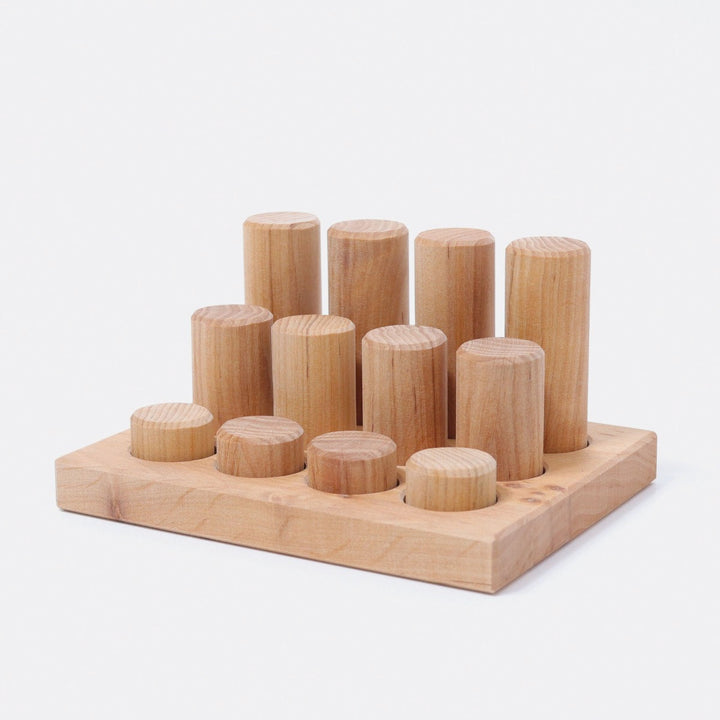 10573 Grimm's Stacking Game Small Natural Rollers