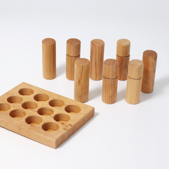 10573 Grimm's Stacking Game Small Natural Rollers