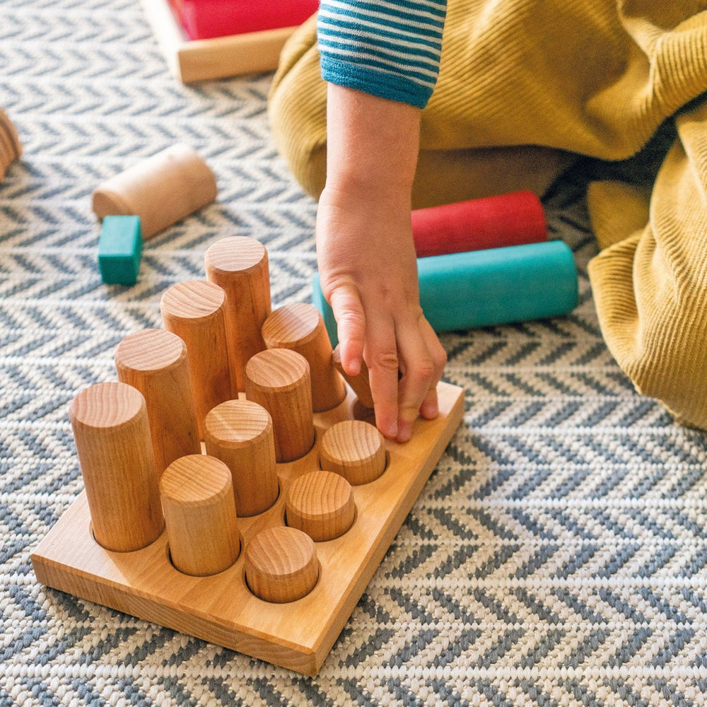 10573 Grimm's Stacking Game Small Natural Rollers