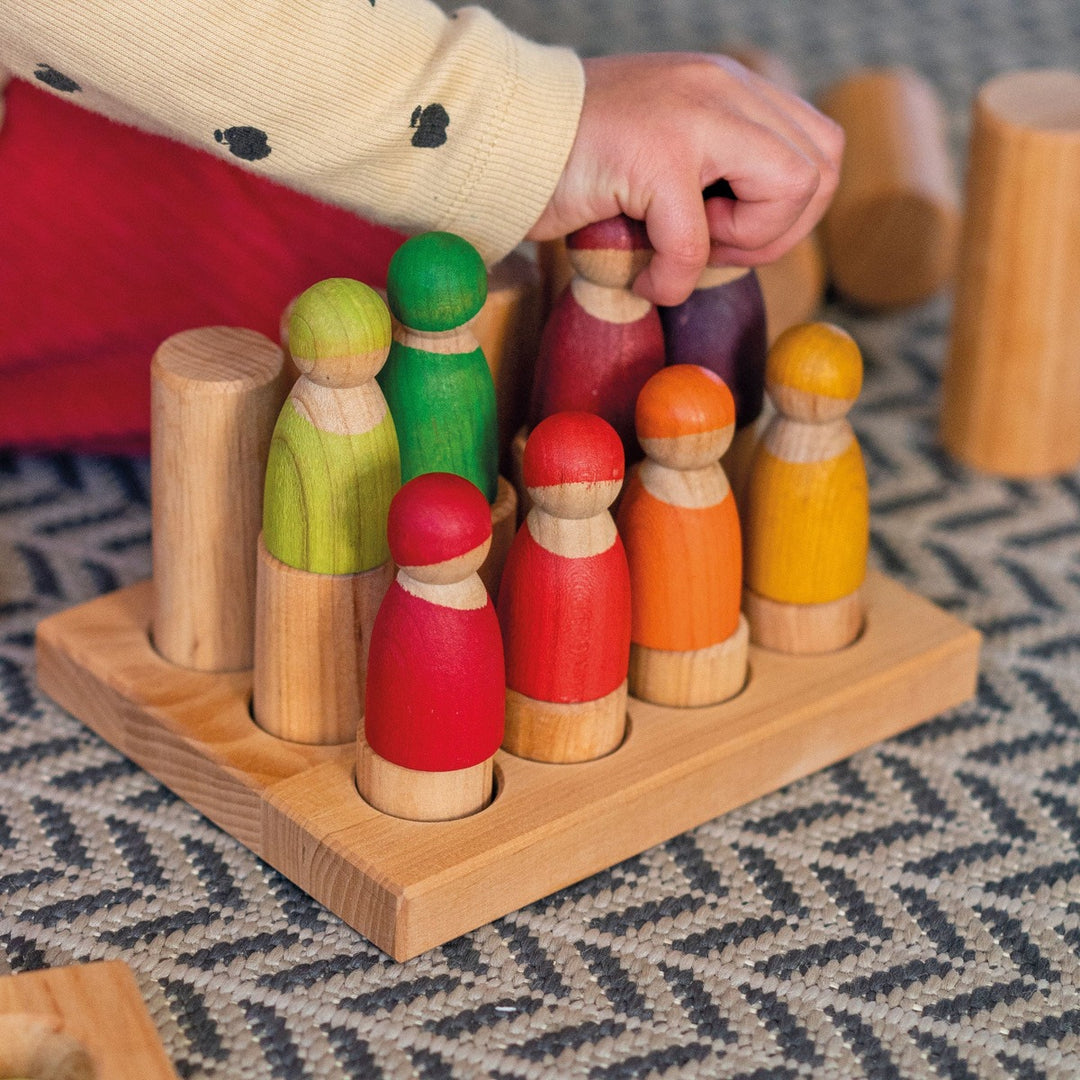10573 Grimm's Stacking Game Small Natural Rollers