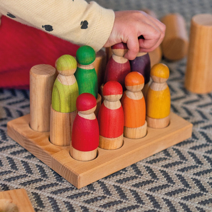 10573 Grimm's Stacking Game Small Natural Rollers