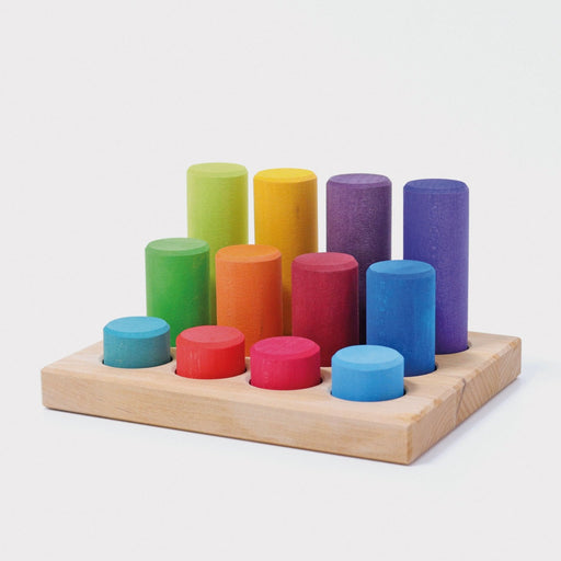 10757 Grimm's Stacking Game Small Rainbow Rollers