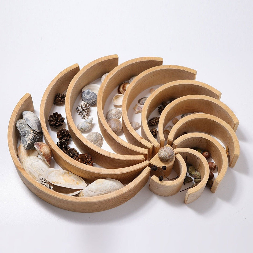 10669 Grimms Large Natural Tunnel 12 pieces