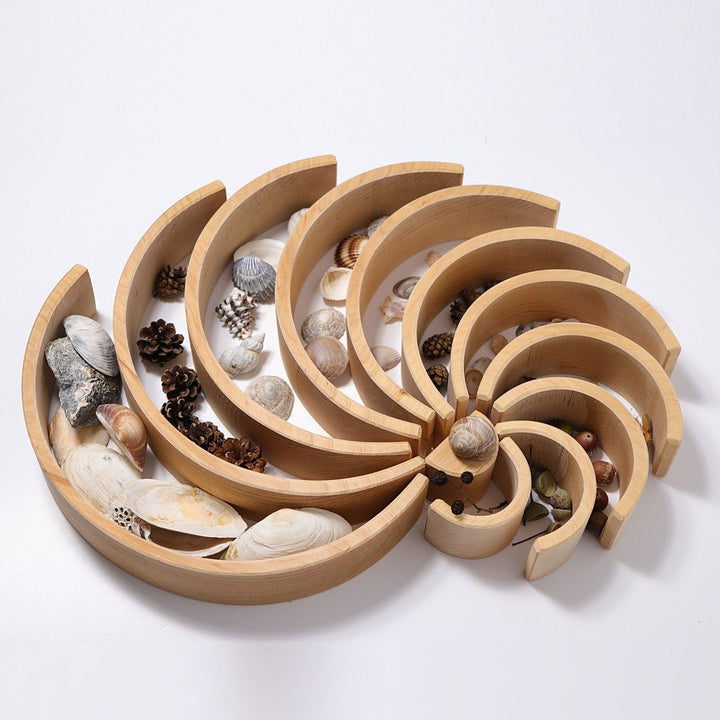 10669 Grimms Large Natural Tunnel 12 pieces