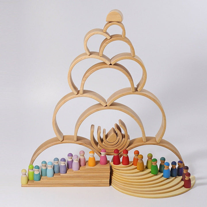 10669 Grimms Large Natural Tunnel 12 pieces