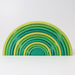 10671 Grimm's Rainbow Meadow Green Tunnel Large 12 pieces