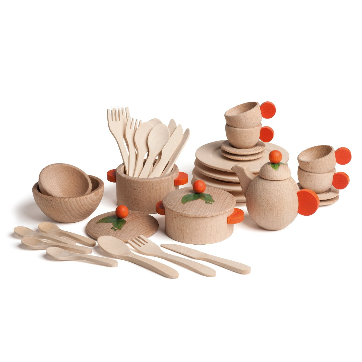 Erzi Wooden Cookware Toy Set - Australia — Oskar's Wooden Ark