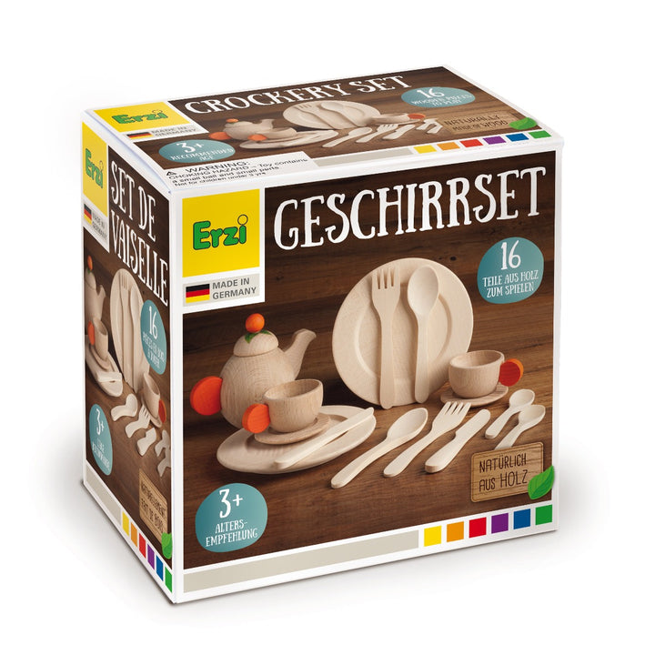 10678 Erzi Crockery Set Natural