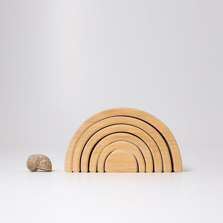 GR-10680 Grimm's Rainbow Natural Tunnel Medium 6 Pieces