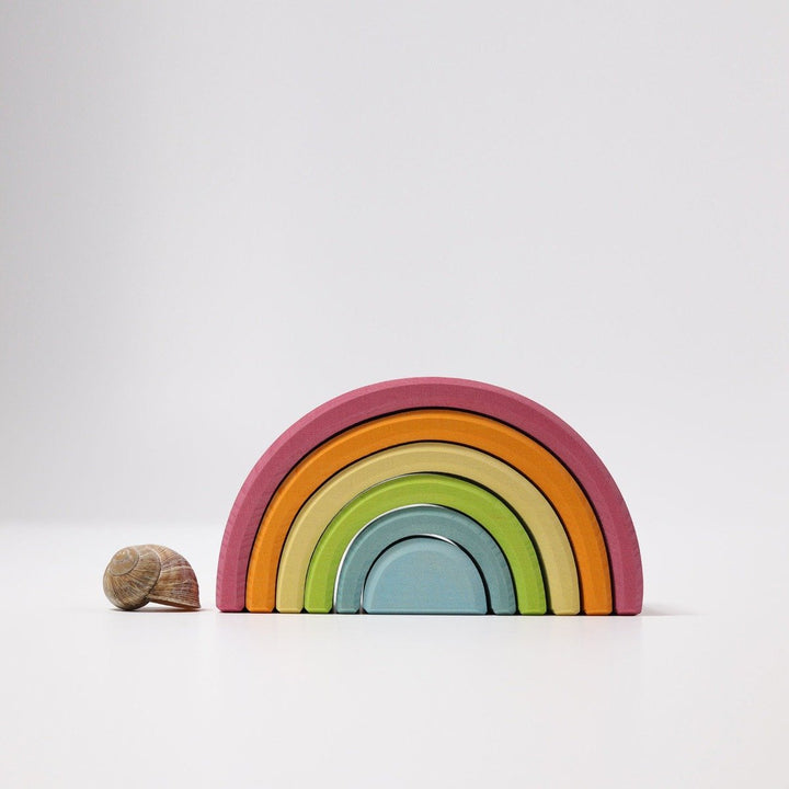 10701 Grimms Medium Pastel Rainbow Tunnel 6 pieces