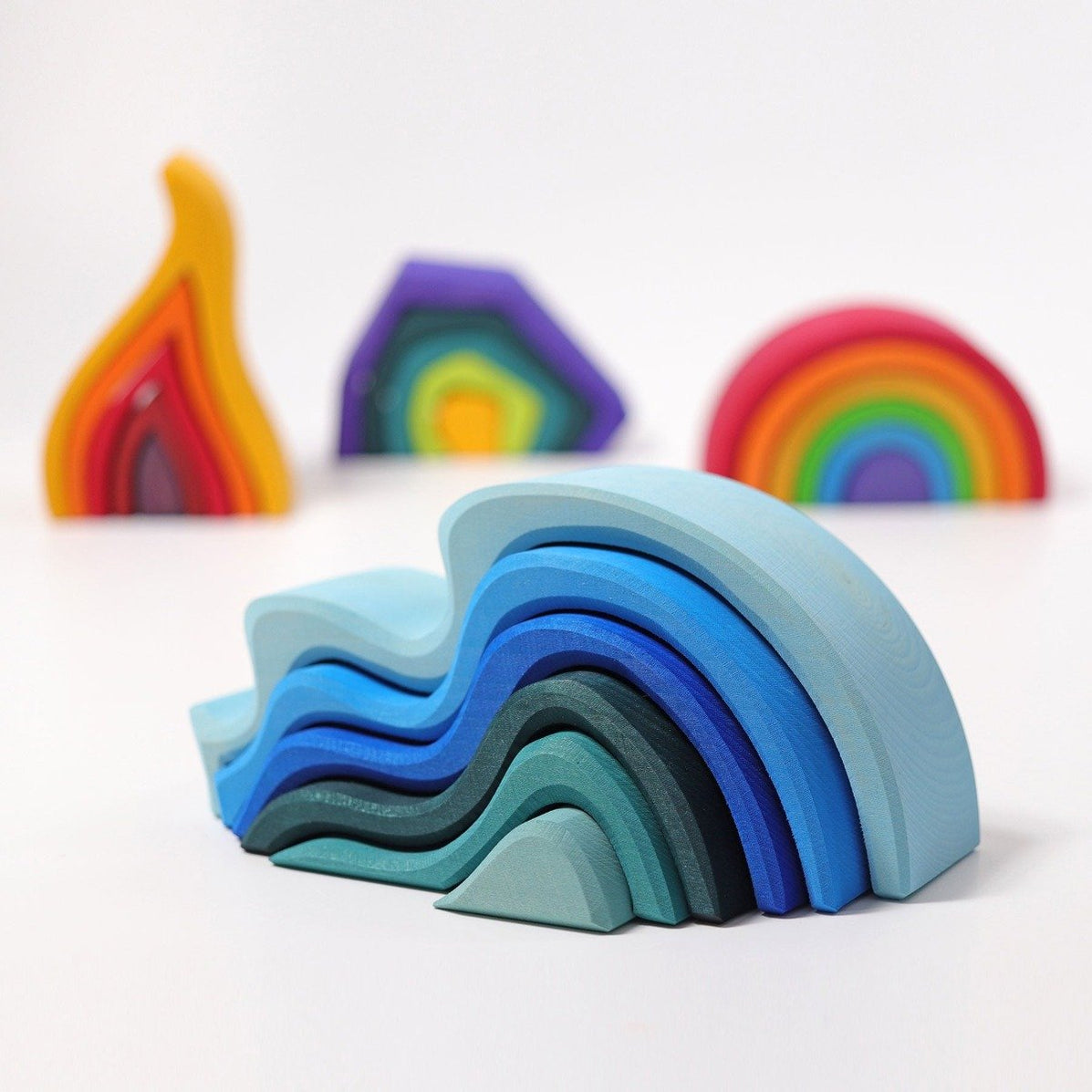 Grimm's Stacking Water Waves - Oskar's Wooden Ark, Australia