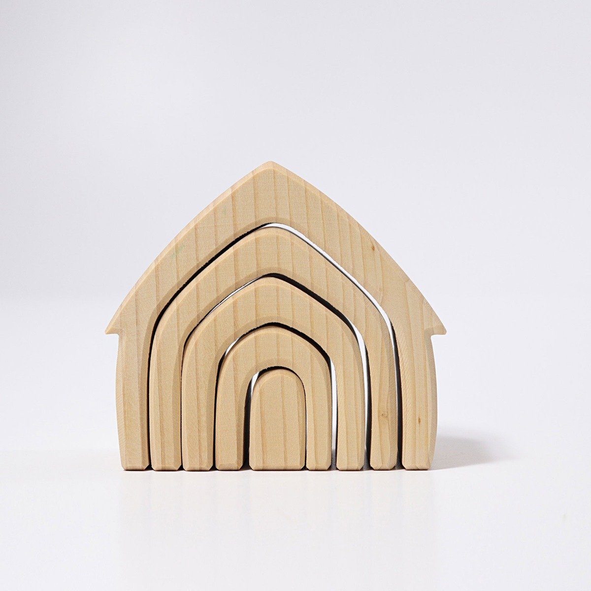 Grimm's Stacking House Natural - Oskar's Wooden Ark, Australia