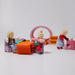 10880 Grimms Portable Doll House pink-orange