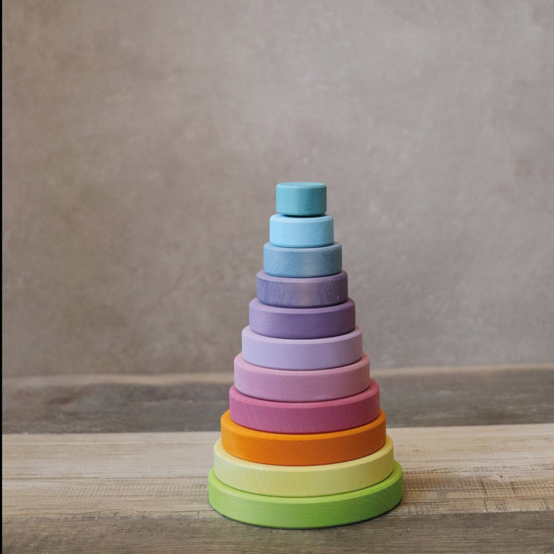 GR-11001 Grimm's Conical Stacking Tower Large Pastel