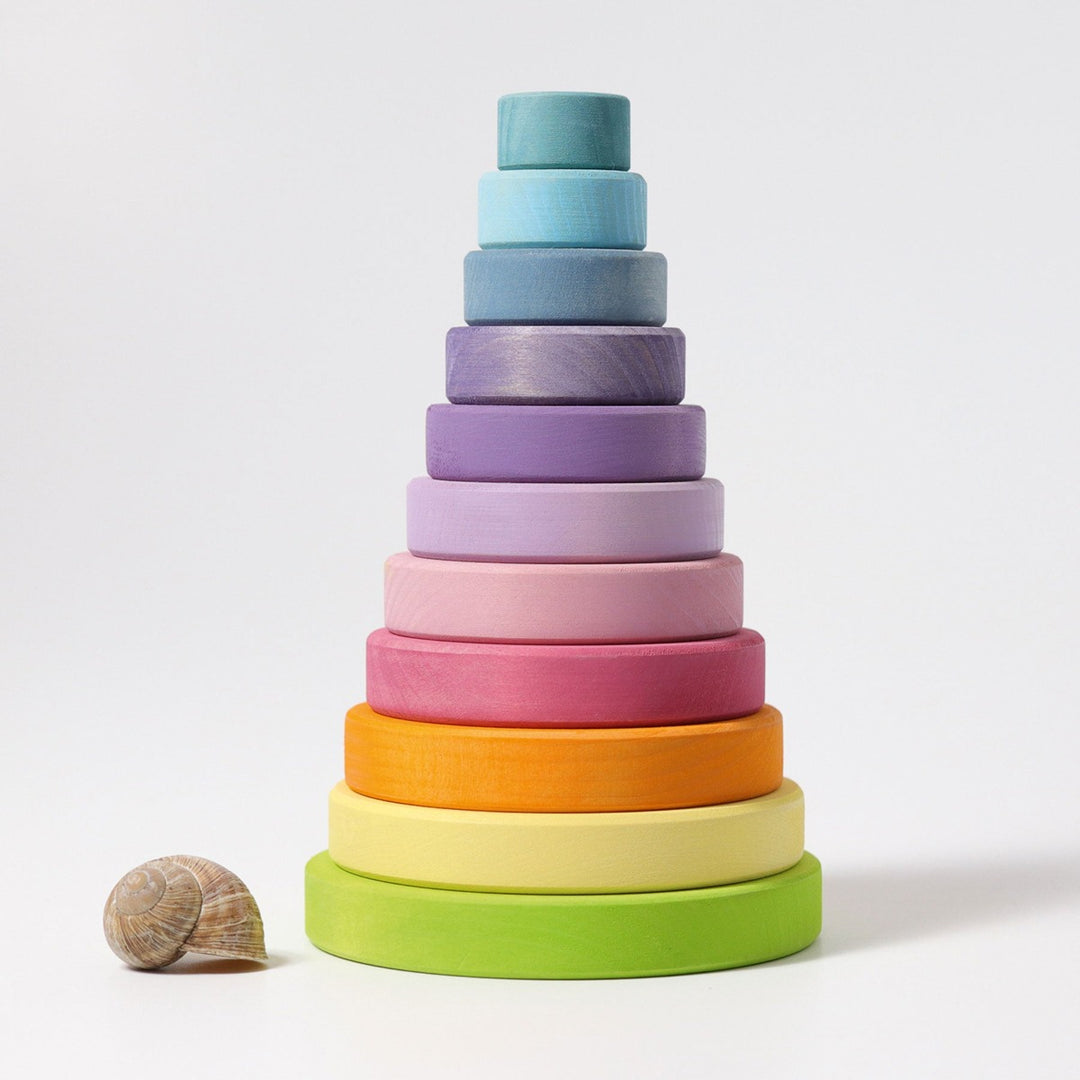 GR-11001 Grimm's Conical Stacking Tower Large Pastel