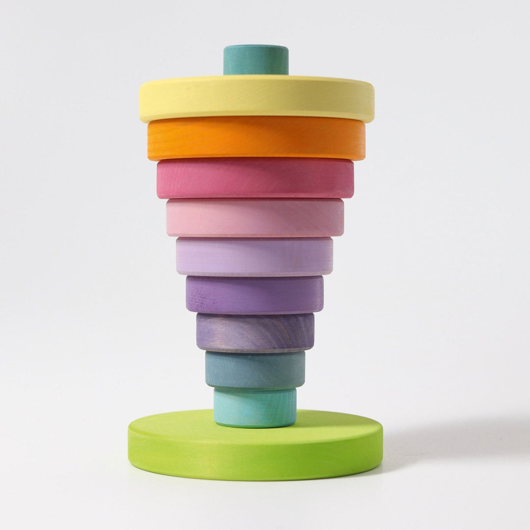 GR-11001 Grimm's Conical Stacking Tower Large Pastel