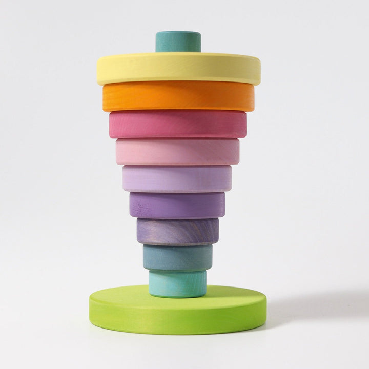GR-11001 Grimm's Conical Stacking Tower Large Pastel