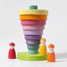 GR-11001 Grimm's Conical Stacking Tower Large Pastel