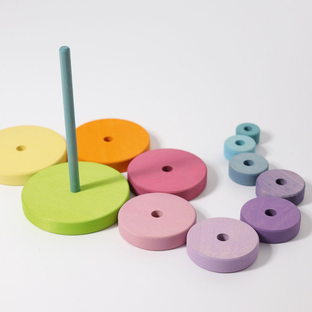 GR-11001 Grimm's Conical Stacking Tower Large Pastel