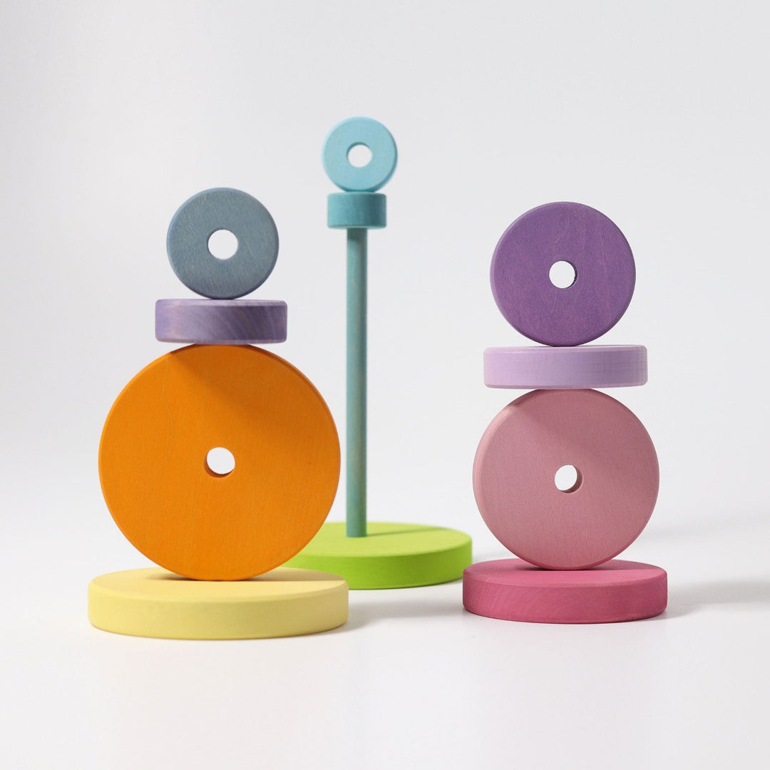 GR-11001 Grimm's Conical Stacking Tower Large Pastel