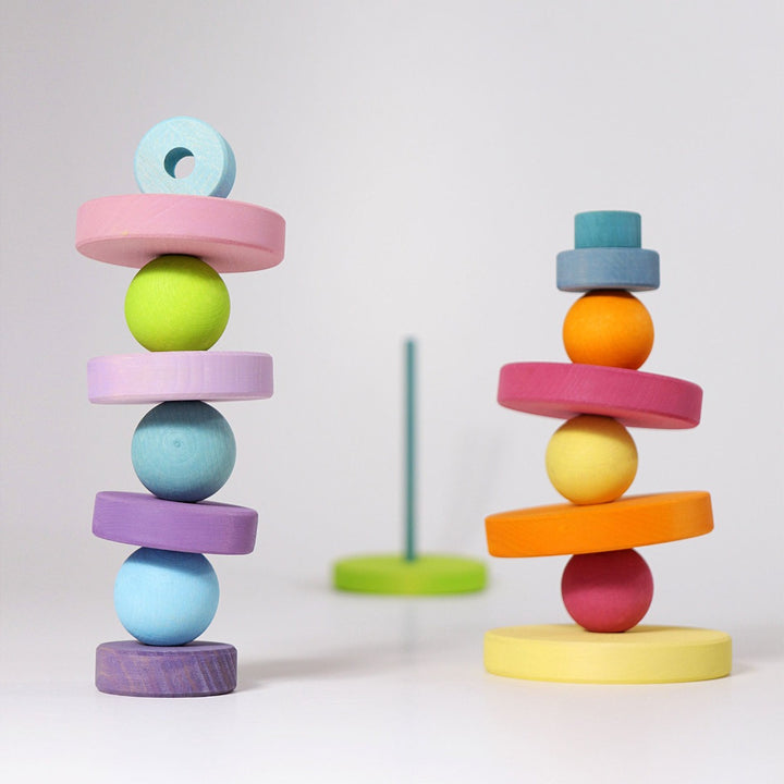 GR-11001 Grimm's Conical Stacking Tower Large Pastel
