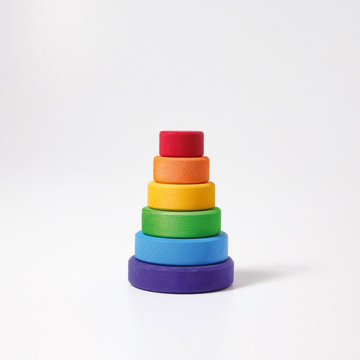 GR-11010 Grimm's Conical Stacking Tower Small Rainbow