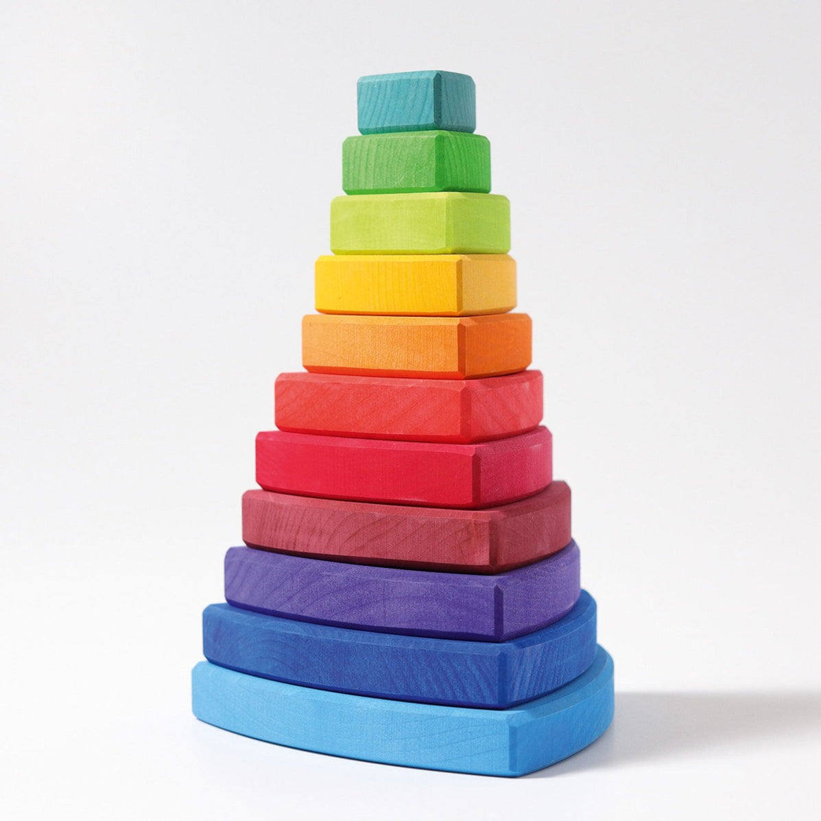 Grimm's Stacking Tower Triangle Rainbow Australia — Oskar's Wooden Ark