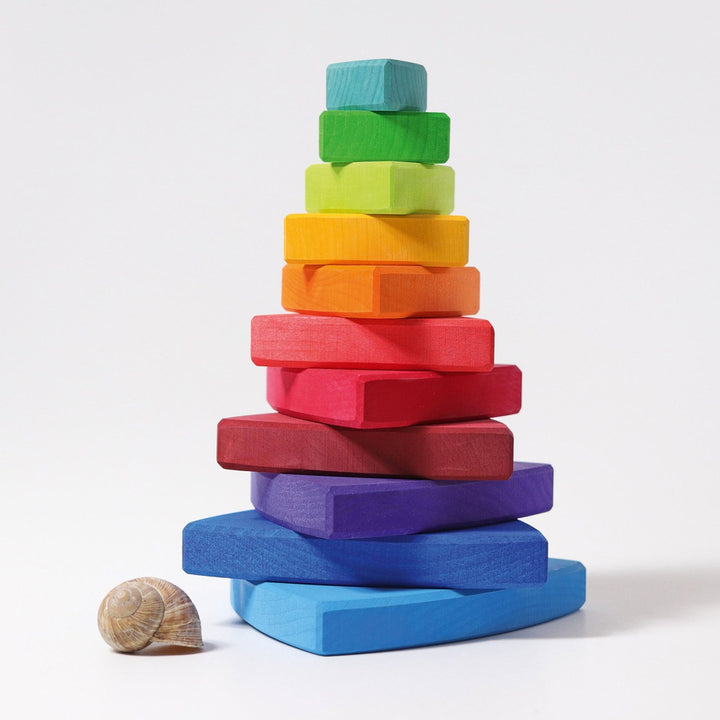 11030 Grimms Rainbow Triangle Stacking Tower