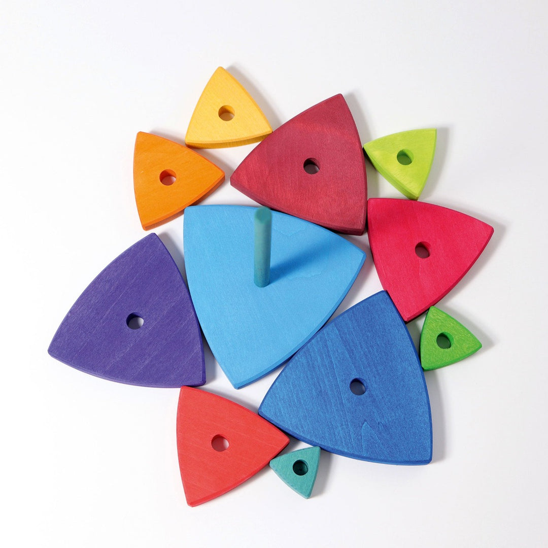 11030 Grimms Rainbow Triangle Stacking Tower