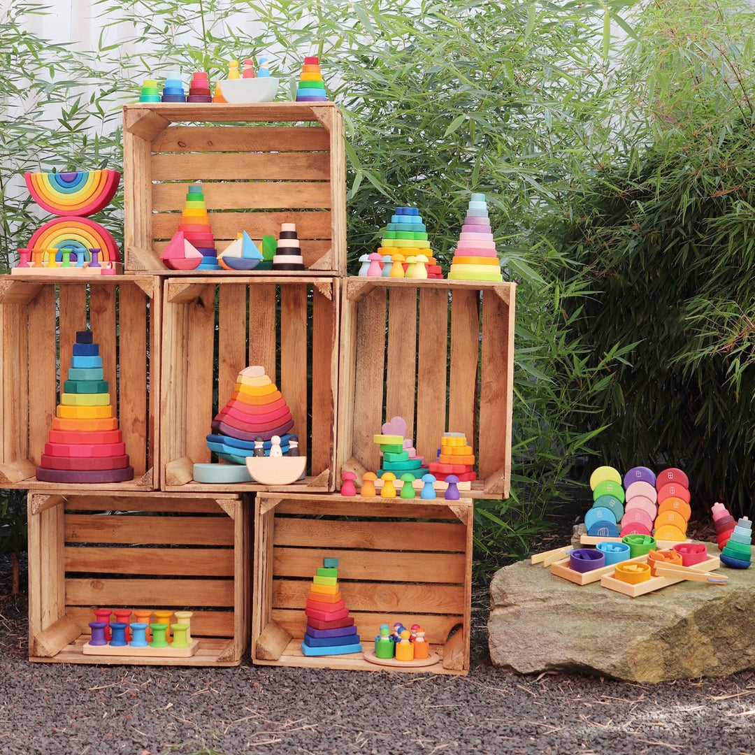 Grimm's Stacking Flower Rainbow
