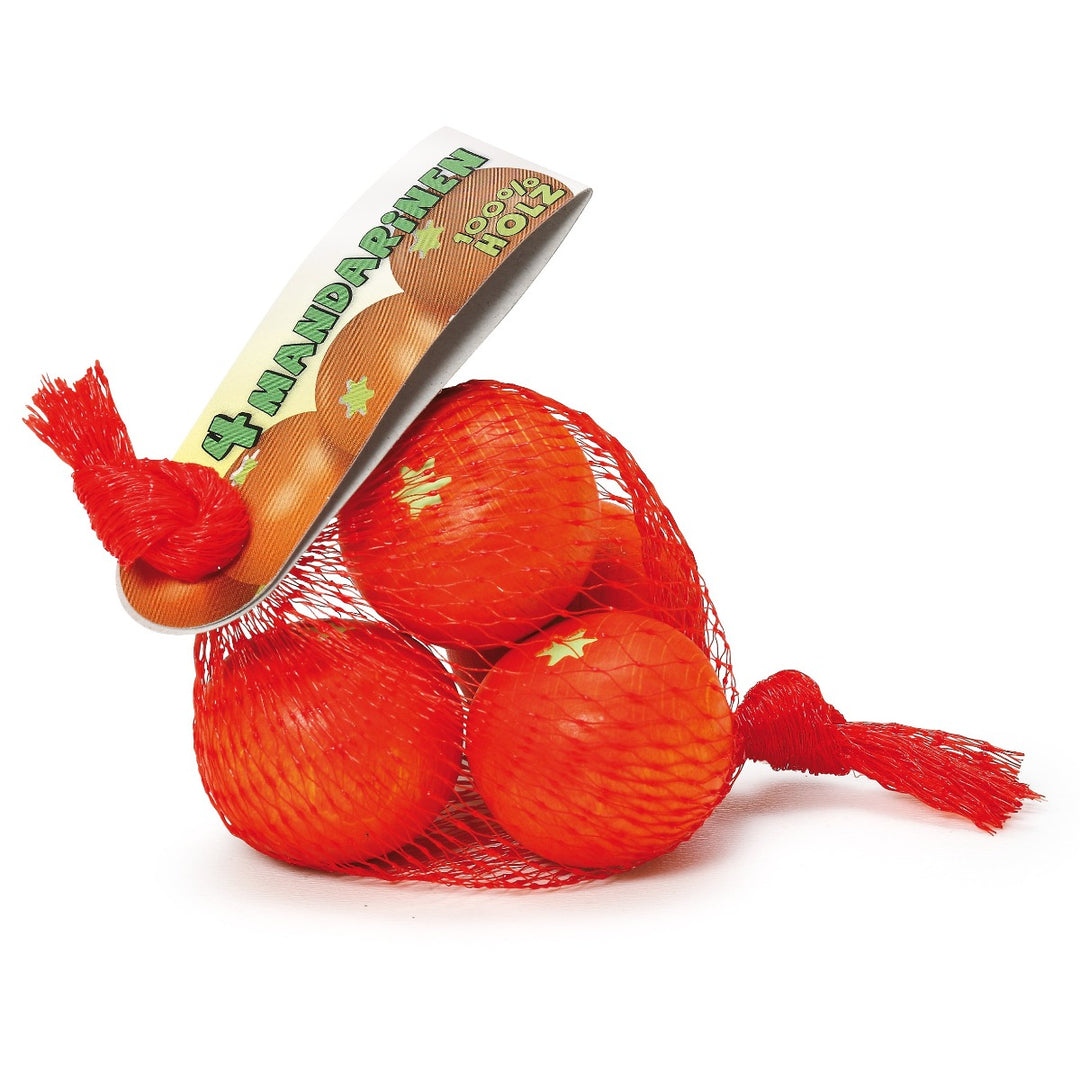 Erzi Mandarines in a Net Wooden Play Food for Children's Pretend Play from Australia
