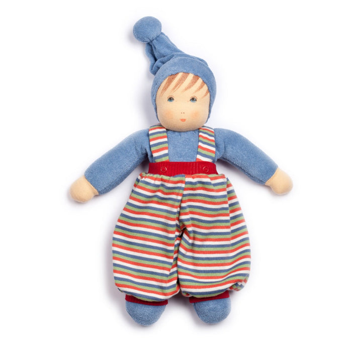 Nanchen Waldorf Doll in Striped Jumpsuit from Australia